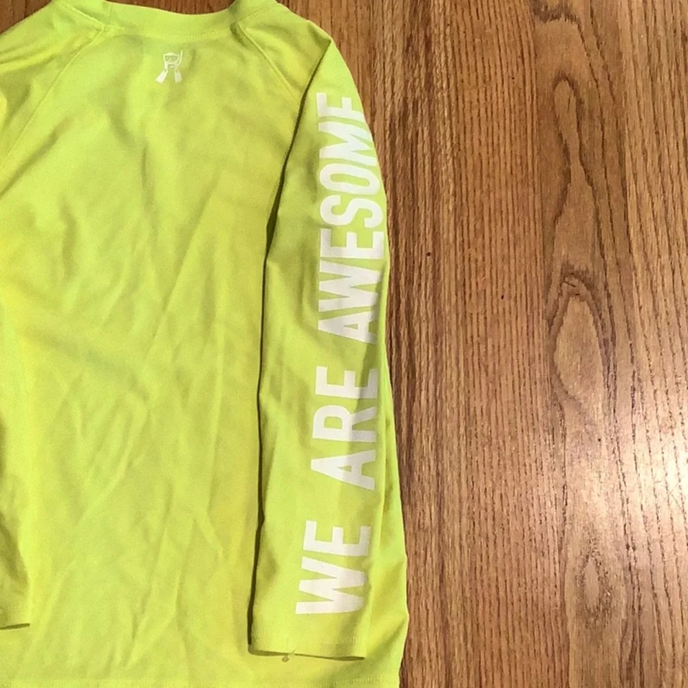 Rockets of Awesome - RashGuard - Yellow/White - Boy’s Size 6/7 - Swimwear